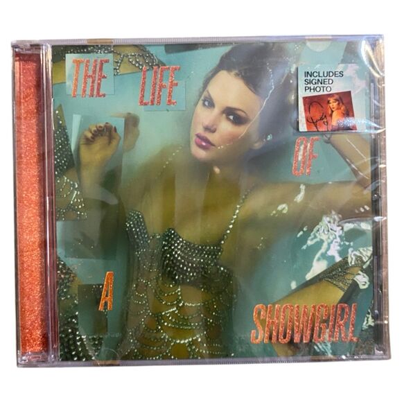 New Taylor Swift The Life of a Showgirl CD SIGNED Photo 3 In Hand Sealed TLOASG - Picture 1 of 4